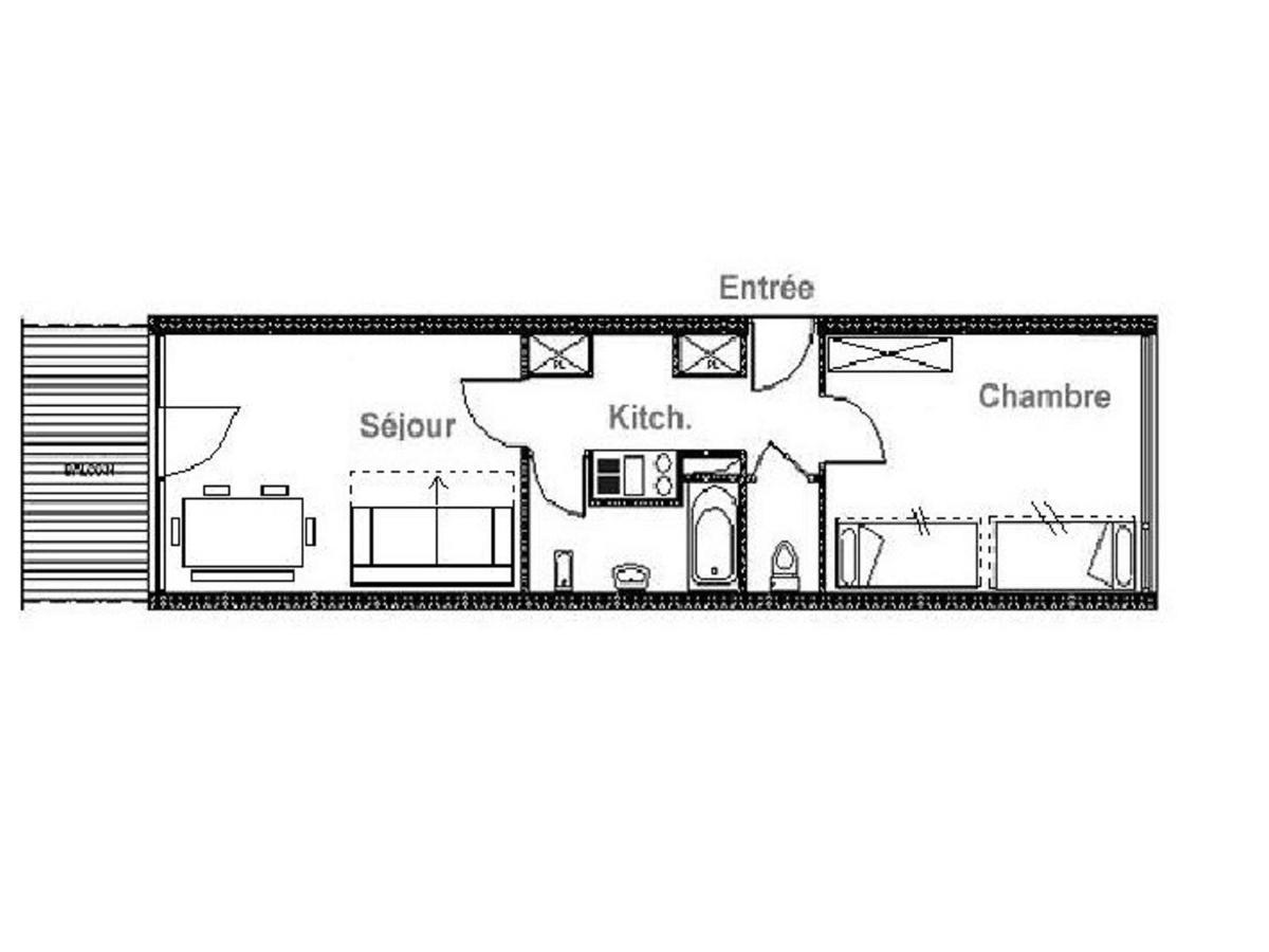 Charmant T2 Avec Balcon Sud, Proche Pistes Et Commerces, Ideal Familles, Les Belleville - Fr-1-344-838 Saint-Martin-de-Belleville Zewnętrze zdjęcie